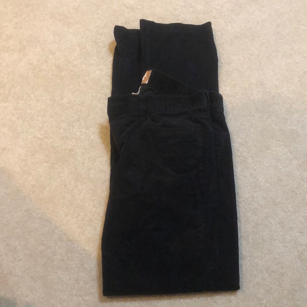 J Crew factory Black matchstick cords size 28R